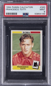 1994 Panini Calciatori #320 Francesco Totti Rookie Card - PSA MINT 9